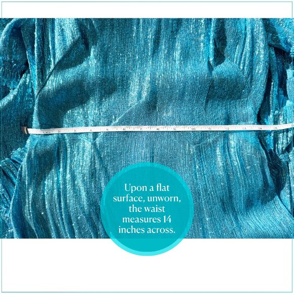 The Vampire’s Wife $4990 Sky Rocket Runway Gown in Metallic Sky Blue - Picture 13 of 16